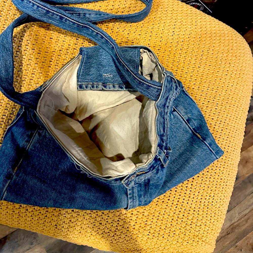 Repurposed weekend tote from Authentic Dolce Gabbana jeans